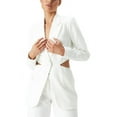 thumbnail image 2 of Bardot Womens Cassian Cut-Out Office One-Button Blazer, 2 of 8