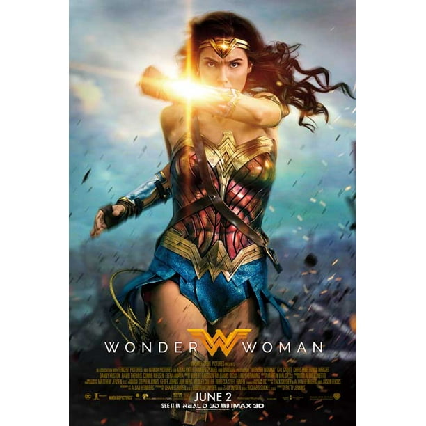 Wonder Woman Movie Poster 11 X 17 Style E Walmart Com Walmart Com