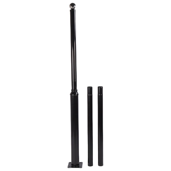 Poteau de Lampadaire Lourd 16 Pieds Q235 Acier Étanche Monté sur le Côté pour Terrains de Basketball Parkings Zones Résidentielles