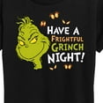 thumbnail image 3 of The Grinch - Have A Frightful Grinch Night  - Women's Short Sleeve Graphic T-Shirt, 3 of 5