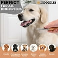 thumbnail image 3 of We Love Doodles Dog Dematting Brush & Rake, Detangler Brush For Dogs, Comb Tool For Grooming, Best For Doodles, Poodles, Goldendoodles, Cats & Other Pets, Matted Fur Removal On Undercoat, 3 of 5