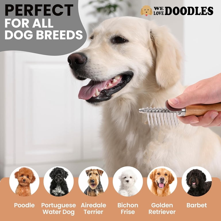 We Love Doodles Dog Dematting Brush & Rake photo 3