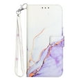 thumbnail image 2 of Feishell Fit for Samsung Galaxy S24 Wallet Case with Wrist Strap,Stylish Marble Pattern Premium PU Leather Folio Flip Credit Card Slots Kickstand Shockproof Protective Phone Cover,F, 2 of 6