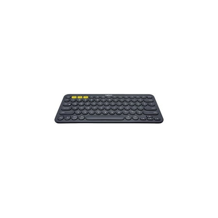 Logitech K380 Multi-Device Bluetooth Keyboard – Windows, Mac, Chrome OS, Android, iPad, iPhone, Apple TV Compatible – with FLOW Cross-Computer Control and Easy-Switch up to 3 Devices – Dark