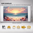 thumbnail image 3 of LUUFILx Beach Sunset Backdrop with Seashells and Starfish Coastal Decoration Banner for Photography Wedding Party Background Birthday Decor Ocean Scene, 3 of 7