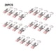 thumbnail image 3 of Yuarrent 20x ganchos para lavandería Clips de acero y PVC resistentes y duraderos para ganchos para colgar ropa de amplia aplicación Almacenamiento y organización del hogar rosa, 3 of 6