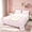 White Pink B, variant on meiyoeat Glitter Print Letter B Twin Sheets for Kids, Princess Grid Plaid Bedding for Bedroom, Pink, 3-Piece, 1 Flat Sheet, 1 Fitted Sheet and 1 Pillowcase