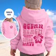 thumbnail image 2 of Girl Hoodie Drawstring FlowerLetter Printing Pullover Sweatshirt Pullover Oversized Hoodie Fashion Blouse Long Sleeve Shirt track Jackets with Pocket Pink, 160, 2 of 4