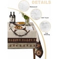thumbnail image 5 of Country Texas Star Rectangle Tablecloth, Brown Farmhouse Vintage Wooden Waterproof & StainResistant Tablecloth, Washable Oil-proof Table Cover for Dining/Party/Wedding/Camping/Buffet 54x108 In, 5 of 9