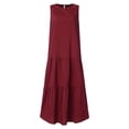 thumbnail image 3 of ZANZEA Womens Dresses Casual O-Neck Plain Sleeveless Maxi Dress, 3 of 3