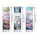 thumbnail image 3 of Marcapáginas Diamantes Con Cristal Pintura 3 Piezas Kit Fabricación Navidad Forma Especial Y Flores para Amantes La Lectura, 3 of 9
