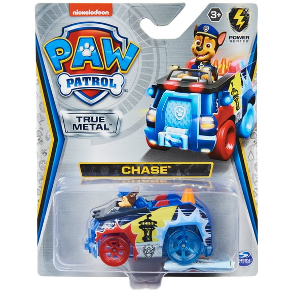 PAW Patrol, True Metal Chase Collectible Die-Cast Vehicle, Power Series 1:55 Scale, Kids Toys for Ages 3 and up