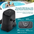 thumbnail image 6 of Lilypelle Inflatable Hot Tub, 72” X 47” X 25” Portable Blow Up Hot Tub for 2 Adults, Outdoor Spa with 110 Bubble Jets and Built in Heater Pump, Filter, 6 of 9