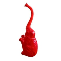 CoudarTitie Shape Toilet Brush with Holder Modern Decor Lightweight Long Handle Red