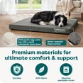 thumbnail image 5 of FurHaven Pet Products | Deluxe Orthopedic Oxford Indoor/Outdoor Water-Resistant Pet Bed for Dogs & Cats, Stone Gray, Large, 5 of 9