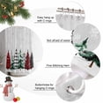thumbnail image 6 of Grey Christmas Tree Shower Curtain, Xmas Trees Winter Snowflake Gray Waterproof Fabric Shower Curtains with 12 Hooks, Bathroom Curtain Set for Bathroom Accessories Decor, 60 x 72 Inches, 6 of 9