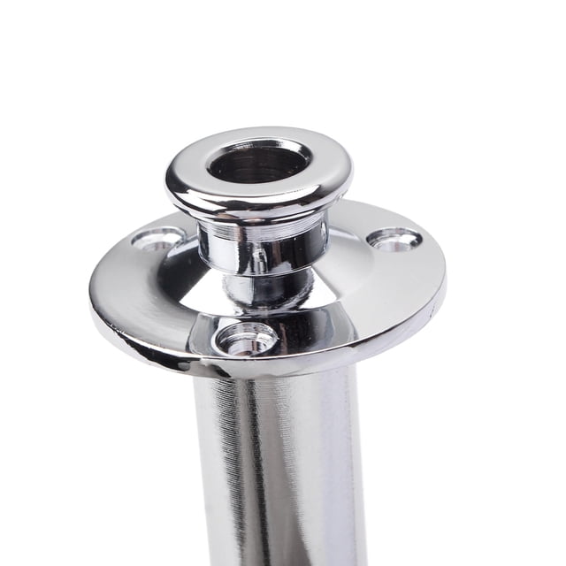 AURARMLET Jack Cilíndrico Cromado Para Guitarra Y Bajo Con Tornillos De Montaje Y Botón Para Correa