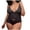Black, variant on Womens Lace Lingerie Set Spaghetti Strap Deep V Front Bow Floral Lace Bra Panty Set Soft Elastic Lightweight Plus Size Sleepwear Romantic Date Nights Solid Color