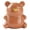 Brown, variant on Cute Bear Shaped Handle Grip Nail Cleaning Brush For Children With Soft Gentle Massage
