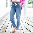 thumbnail image 2 of Womens Wide Leg Yoga Pants High Waist Tummy Control Loose Comfy Lounge Trousers Bootcut Drawstring Workout Leggings, 2 of 7
