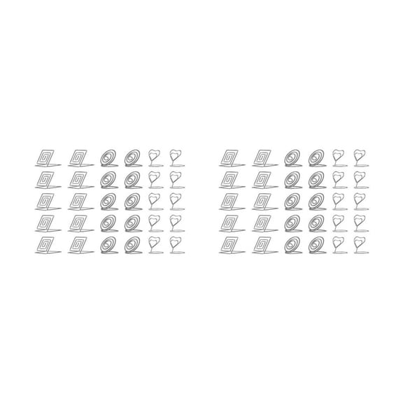 60 Pieces Table Card Holder Wire Place Card Holder Menu Holder Photo Holder Clips Card Stand for Weddings,