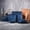 Ocean Blue, variant on Vesteel Square Dinnerware Sets for 4, 12-Piece Stoneware Dish and Bowls Set, Handmade Reactive Glaze Coupe Plates Set, Chip & Scratch Resistant - Seashell White