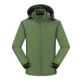 thumbnail image 4 of Cmfcve Rain Jacket for Women Waterproof Lightweight Windbreaker Jacket with Hood Packable Zipper Raincoat with Pockets M-4XL, 4 of 7