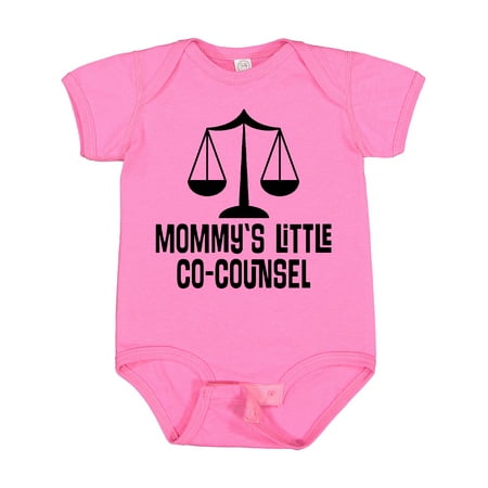 

Inktastic Mommy Little Co Counsel Lawyer Gift Baby Boy or Baby Girl Bodysuit