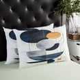 thumbnail image 4 of Navy Blue Abstract Art Throw Pillow Cover 20 x 30 Inch Decorative Pillow Cover Contemporary Geometric Luxury Lumbar Pillowcase Seasonal Rectangle Cushion Case for Couch Sofa Bed Living Room, 4 of 7