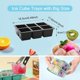 thumbnail image 3 of 3 Pcs Ice Cube Mold, Large Ice Cube Tray with Lid, Stackable and Dishwasher Safe, Silicone for Whiskey, Cocktails and Baby Snacks Drinks, BPA Free, 3 of 5