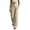 Beige, variant on Women Dress Pants Work Pants High Waist Pleated Wide Leg Solid Front Crease Straight Suit Trousers with Side Pockets for Business Casual Official,Beige,S-XXL