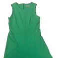 thumbnail image 2 of Womens Sleeveless Green Assymetrical Sun Dress Size 14, 2 of 2