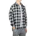 thumbnail image 4 of DODOING Mens Plaid Shirt Button Down Long Sleeve Shirts Plaid Shirt Plaid Shirt Mens Button Down Shirt Top Blouse, 4 of 8