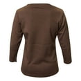 thumbnail image 3 of Brown Kids Long Sleeve Crew Neck Shirt, 3T, 1 piece, 3 of 7