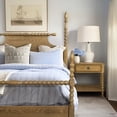 thumbnail image 4 of Traditional Nightstand with Turned Legs and Metal Drawer Hardware / Bedroom Decorative Item, 4 of 6