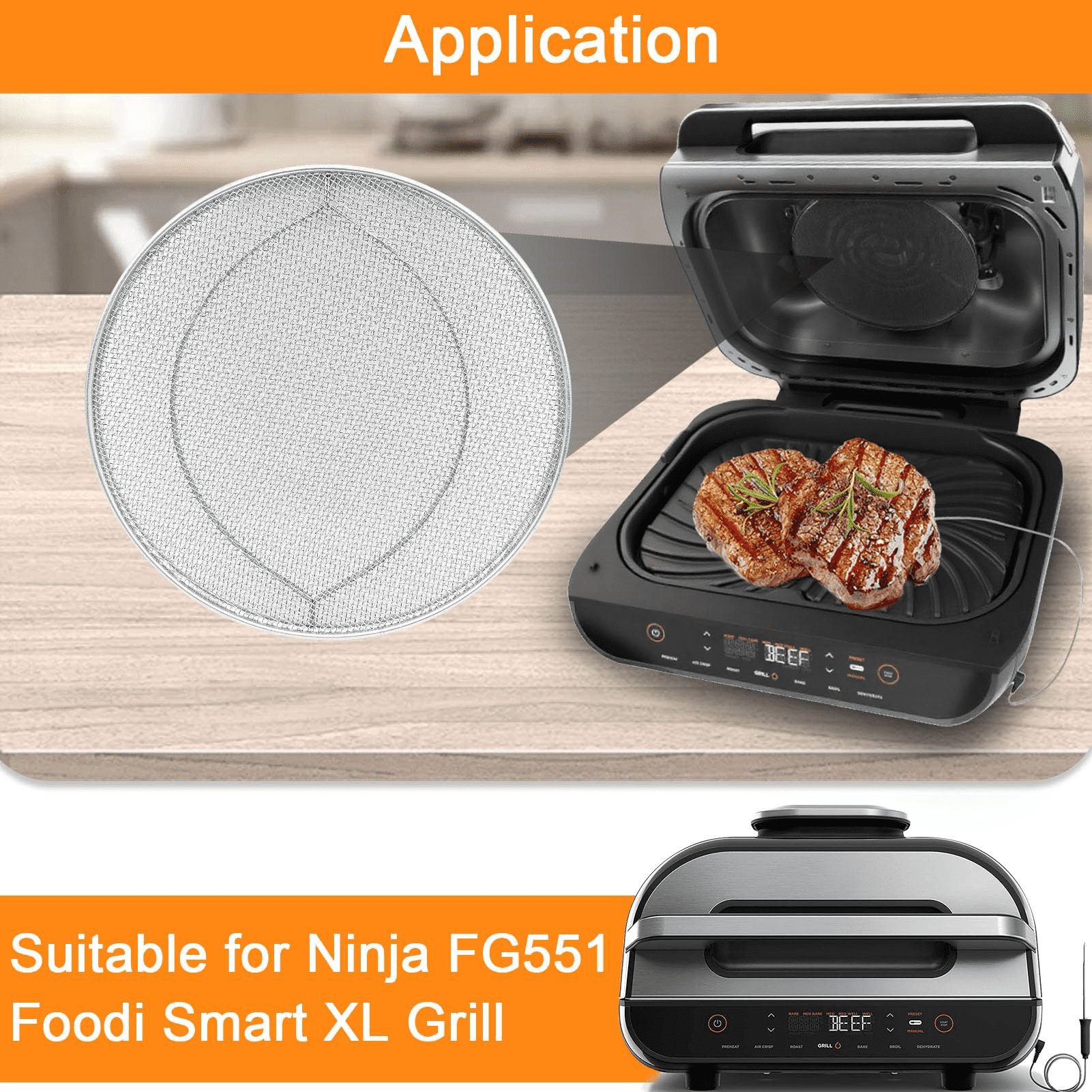 GCQ Splatter Shield for Ninja Foodi Smart XL - Thumbnail 3