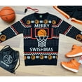 thumbnail image 5 of Merry Swishmas Kids Ugly Christmas Sweater Funny Basketball Holiday Shirt for Boys and Girls Kids sweater Small Multicolor, 5 of 7