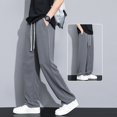 thumbnail image 3 of Warm and Comfortable Men's Korean Style Waffle Track Pants for All Seasons, 3 of 10