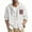 #157-White, variant on YaoYar Mens Cotton Linen Button Down Hoodies Fashion Casual Print Pocket Solid Hooded Long Sleeve Shirts