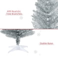 thumbnail image 5 of HOMCOM 7' Artificial Pencil Christmas Tree, Slim Xmas Tree with 499 Branch, 5 of 9