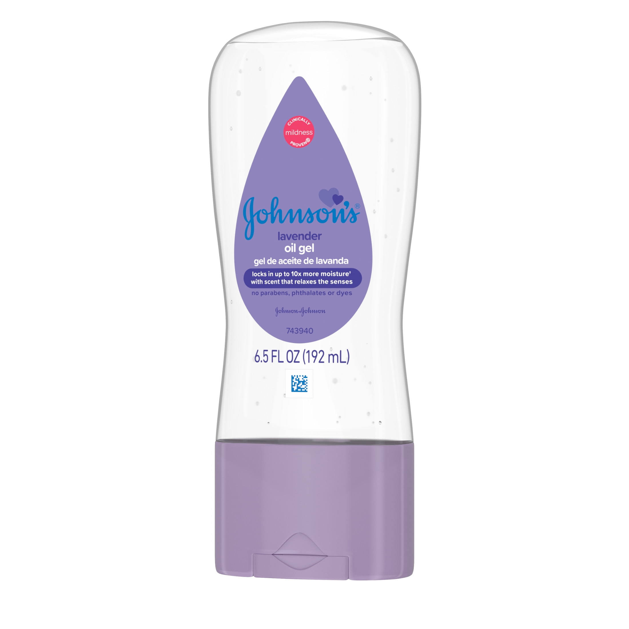 Johnson's Baby Moisturizing Oil Gel with Lavender Scent, 6.5 fl. oz