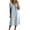 Blue Dress, variant on Womens Lace Patchwork Dresses Basic Crewneck Short Sleeve Midi Dress Loose Comfy Solid Color Clothes White Dress XL