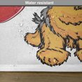 thumbnail image 6 of Ambesonne Yorkie Place Mats Set of 4, I Love Yorkshire Words, Standard Size, Marigold Pale Grey, 6 of 6