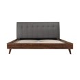 thumbnail image 4 of Topline Home Furnishings King Platform Bed with Upholstered Headboard, 4 of 8
