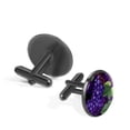 thumbnail image 2 of Grape Elegant Stainless Steel Cuff Links for Formal Attire, Shirt Clip Included - Ideal for Work or Special Occasions, 2 of 6