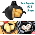 thumbnail image 2 of Cast Iron Garlic Roaster with Handle, Smoker Roaster, Garlic Cooker, Garlic Baker, Garlic Roasting Pot, Potato Baker,  Cocotte, 2 of 6