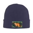 thumbnail image 2 of XMXT Winter Casual Beanie Hats for Men Women, Sleeping Sloth Illustration Unisex Adult Cap Warm Daily Knit Hat Skull Caps, Navy Blue, 2 of 9