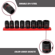 Hyper Tough 9-Piece 1/2-inch Drive Impact Socket Set (SAE)