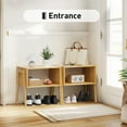 thumbnail image 2 of CHITOOMA Set of 2 Bamboo Nightstand Stackable Sofa Table Bedside Table with Storage Shelf Living Room, Bedroom, Nature, 2 of 8