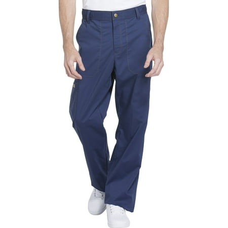 Dickies Essence Medical Scrubs Pant for Men Drawstring Zip Fly Plus Size DK160, 2XL, Navy